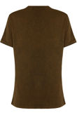 Khaki Super Soft Cotton Slogan T-Shirt