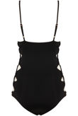 Black Lattice Exposed Sides Bodysuit