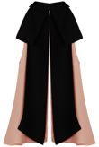 Pink Chiffon Split Back Knot Tie Top