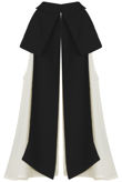 White Chiffon Split Back Knot Tie Top