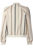 Vertical Multi Stripe Print Bomber Jackets