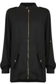 Black Zip Up Baggy Jumpers 