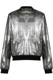 Silver Foil Bomber Jacket