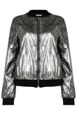 Silver Foil Bomber Jacket