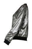 Silver Foil Bomber Jacket