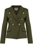 khaki Double-Breasted Blazers
