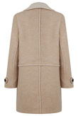  Beige Fleece Lined Overcoat