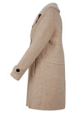  Beige Fleece Lined Overcoat