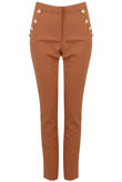Camel Sailor Buttoned Trousers