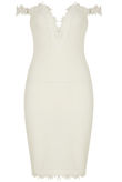 Floral Embroidery Bodycon Dress