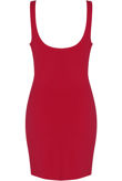 Fuchisa Scooped Bodycon Midi Dress