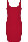 Fuchisa Scooped Bodycon Midi Dress
