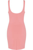 Rose Scooped Bodycon Midi Dress