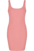 Rose Scooped Bodycon Midi Dress