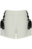 White Lace Trim Short