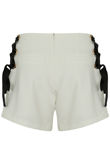 White Lace Trim Short