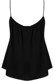 Black Petal Crochet Sleeveless Tops