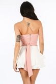 Wrap Around Bandeau Crop Top In Pink
