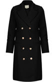 Golden Button Double Breast Long line Coat