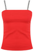Red Printed Straps Cami
