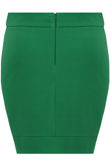 Green V Cut Bandage Skirt