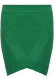 Green V Cut Bandage Skirt