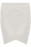 White V Cut Bandage Skirt