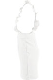White Ruffle Pinafore Skirt Dress 