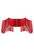 Red Fringe Bandeau Tube Top