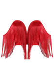 Red Fringe Bandeau Tube Top