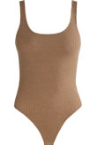 Taupe Lurex Tank Bodysuit
