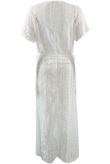 White Lace Mesh Overlay Dress