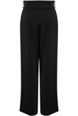 O Ring Belted Tailored Black Trousers 
