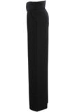 O Ring Belted Tailored Black Trousers 