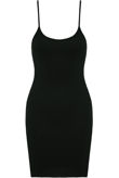 Dark Green Ribbed Jersey Cami Dress