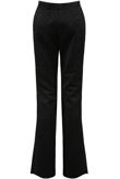 Black Lurex Glitter Flare Trousers