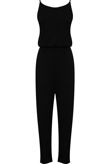 Navy Slit Leg Elasticated Jumpsuit