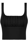 White Ruched Front Bralette