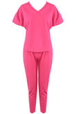 Fuchsia Sleeve Boxy Loungewear set