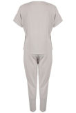 Grey Sleeve Boxy Loungewear set
