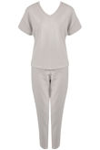 Grey Sleeve Boxy Loungewear set