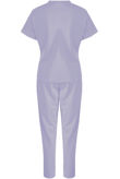Lilac Short Sleeves Round Neck Loungewear Set