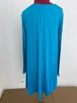 Blue Long Sleeve Swing Dress