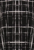 Black & Cream Tartan Print Swing Dress