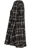Black & Cream Tartan Print Swing Dress