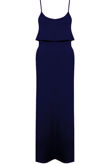 Navy Strappy Frill Top Maxi Dresses 