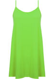 Dark Green Block Neon Colour Sleeveless Summer Dress