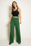 Green  Pleated Wide Leg Trouser-Copy