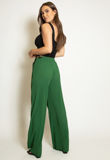 Green  Pleated Wide Leg Trouser-Copy