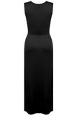 Black Elasticated Waist Maxi Dress